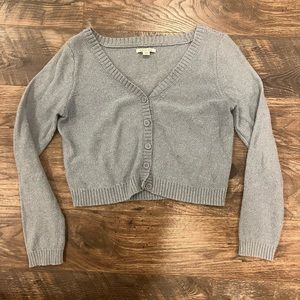 Baby blue American Eagle button up sweater! Size small!